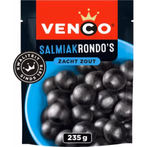 Venco Standing Bag Salmiakrondo's (Soft & Salt) - 235g